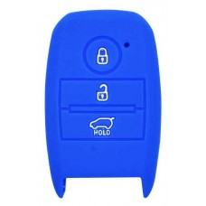 FUNDA DE SILICON PARA CONTROL KIA de 3 botones de presencia Color Azul