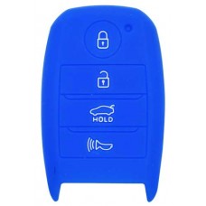 FUNDA DE SILICON PARA CONTROL KIA de 4 botones de presencia Color Azul