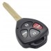 LLAVE CONTROL TOYOTA Matrix mod. 08-13, Corolla mod. 09-10 de 4 botones FC. GQ4-29T de 315 MHZ con Chip 4D67