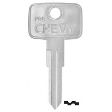 LLAVE CHEVROLET niquelada OP-DS JMA (A86C) (5 pzas)
