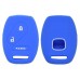 FUNDA DE SILICON PARA CONTROL HONDA 3 botones color Azul