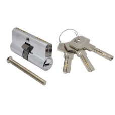 CILINDRO PARA CERRADURA 60 mm. Austral con llave multipunto niquel satin