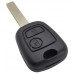 LLAVE PEUGEOT 207, 307, 307, 407  de 434 MHZ Chip 46 TP12 (7961) con control de 2 botones llave con ranura