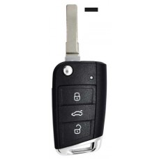 LLAVE VOLKSWAGEN MQB7, Golf MK7 mod. 17 de 3 botones FC. 5G6959752AB de 434 Mhz con chip ID48 MQB