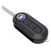 LLAVE FIAT 500 mod. 10-17 de 3 botones F-LTQFI2AM433TX   434 Mhz chip TP12