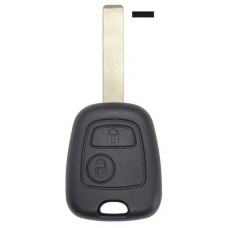 LLAVE PEUGEOT 207, 307, 307, 407  de 434 MHZ Chip 46 TP12 (7961) con control de 2 botones llave con ranura