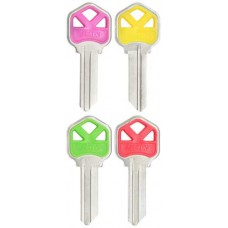 LLAVE RESIDENCIAL JMA KWI-1K Niquelada colores surtidos (10 pzas) (E109)