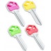 LLAVE RESIDENCIAL JMA KWI-1K Niquelada colores surtidos (10 pzas) (E109)