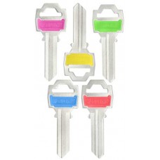LLAVE RESIDENCIAL JMA FNL-1D Niquelada colores surtidos (10 pzas) (R55)