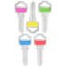 LLAVE RESIDENCIAL JMA FNL-1D Niquelada colores surtidos (10 pzas) (R55)