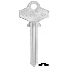 LLAVE RESIDENCIAL SC26 KLAUS Alba Niquelada (10 pzas) (S1)
