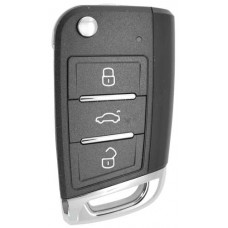 LLAVE CONTROL TIPO VW MQB DE PRESENCIA PARA GENERAR MINI KD 3 BOTONES SIN INSERTO Y SIN CHIP (serie B )