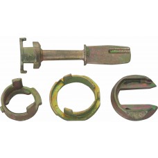 PATA PARA CILINDRO PUERTA  VOLKSWAGEN Lupo-Golf-Jetta A4 espiga 4.9 cm. Kit 4 piezas