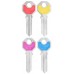 LLAVE RESIDENCIAL PHI-52 Niquelada colores surtidos (10 pzas) (R52)