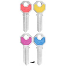 LLAVE RESIDENCIAL PHI-52 Niquelada colores surtidos (10 pzas) (R52)