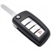 LLAVE NISSAN Xtrail mod. 05-14, Versa mod. 07-13, c/control llave abatible 4 botones con CHIP TP12  FC. KBRASTU15 de 315 Mhz
