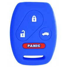 FUNDA DE SILICON PARA CONTROL HONDA 4 botones realzados color Rojo con Logo