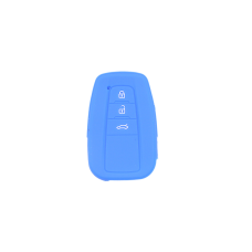 FUNDA DE SILICON PARA CONTROL TOYOTA DE PRESENCIA DE 3 botones color azul