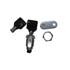 CERRADURA PARA MUEBLE LLAVE TUBULAR 90° con paleta de gancho cilindro roscado de 2.2 cm de 7 pernos LOKHOMEX (8350-8405-00)