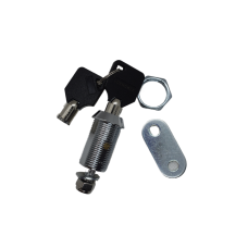 CERRADURA PARA MUEBLE LLAVE TUBULAR 90° con paleta de gancho cilindro roscado de 3.1 cm de 7 pernos LOKHOMEX