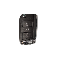 CARCASA VW Golf con llave Abatible 3 botones para control de alarma CARCASA VW Golf con llave Abatible 3 botones para control de alarma
