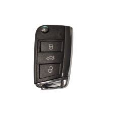 CARCASA VW MQB con llave Abatible 3 botones para control de alarma CARCASA VW MQB con llave Abatible 3 botones para control de alarma