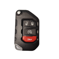 CARCASA JEEP Wrangler mod 18-21, Jeep Gladiator-Sahara mod. 20-21 de 4 botones para control de alarma CARCASA JEEP Wrangler mod 18-21, Jeep Gladiator-Sahara mod. 20-21 de 4 botones para control de alarma