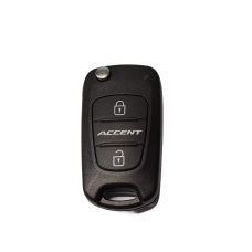 CARCASA HYUNDAI Accent de 3 botones con llave Abatible para control de alarma CARCASA HYUNDAI Accent de 3 botones con llave Abatible para control de alarma
