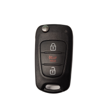 CARCASA KIA Rio mod. 12-14 con llave Abatible, Corte Normal 3 botones para control de alarma 