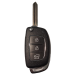 CARCASA HYUNDAI Grand i10 mod. 17-20, con llave Abatible de 3 botones para control de alarma 