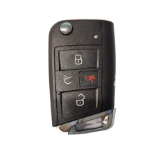 CARCASA VW MQB GOLF GL -GTI con llave abatible de 4 botones para control de alarma CARCASA VW MQB GOLF GL -GTI con llave abatible de 4 botones para control de alarma