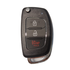 CARCASA HYUNDAI i10 - i20 - i30 con llave Abatible de 3 botones para control de alarma 