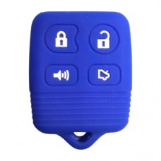 FUNDA DE SILICION PARA CONTROL FORD 4 BOT AZUL