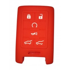 FUNDA DE SILICION PARA CONTROL  HYUNDAY PRESENCIA    3 BOTONES    ROJO 