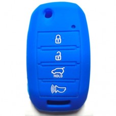 FUNDA DE SILICION PARA CONTROL  KIA FLIP  4 BOTONES AZUL
