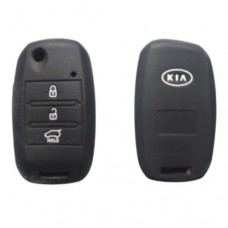 FUNDA DE SILICION PARA CONTROL  KIA FLIP  3 BOTONES NEGRO