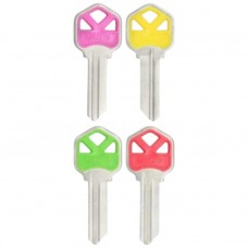 LLAVE RESIDENCIAL JMA KWI-1K Niquelada colores surtidos (100 pzas) (E109)