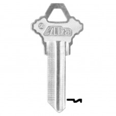 LLAVE RESIDENCIAL Alba S6 (SC-1) Niquelada (500 pzas)