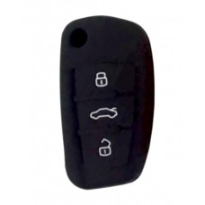FUNDA DE SILICION PARA CONTROL  AUDI  PRESENCIA   3 BOTONES NEGRO