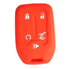 FUNDA DE SILICON PARA CONTROL CHEVROLET SUBURBAN 5 Botones Color rojo sin logo