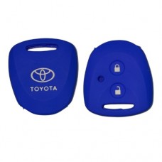 FUNDA DE SILICION PARA CONTROL  TOYOTA  AVANZA 2 BOTONES AZUL 