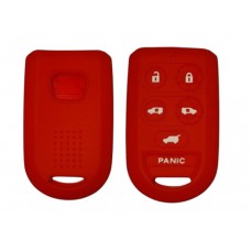 FUNDA DE SILICION PARA CONTROL  HONDA ODYSSEY  6 BOTONES ROJO