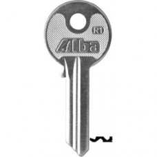 LLAVE RESIDENCIAL Alba R1 Niquelada (500 pzas)