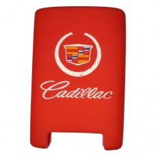 FUNDA DE SILICION PARA CONTROL  CADILLAC  6 BOTONES ROJO
