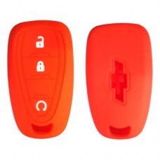 FUNDA DE SILICON PARA CONTROL CHEVROLET CRUZE 3 Botones Color Rojo