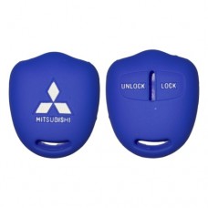 FUNDA DE SILICION PARA CONTROL  MITSUBISHI      L200 LLAVE     AZUL