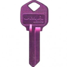 LLAVE RESIDENCIAL DE ALUMINIO JMA  KWI-1 Uva (5 pzas)