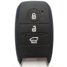 FUNDA DE SILICION PARA CONTROL  KIA PRESENCIA  3 BOT NEGRO