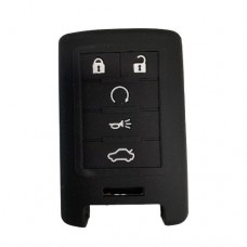 FUNDA DE SILICION PARA CONTROL  CADILLAC  5  BOTONES NEGRO