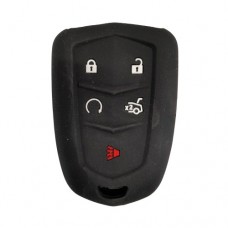 FUNDA DE SILICON PARA CONTROL CADILLAC 5 BOTONES NEGRO 
